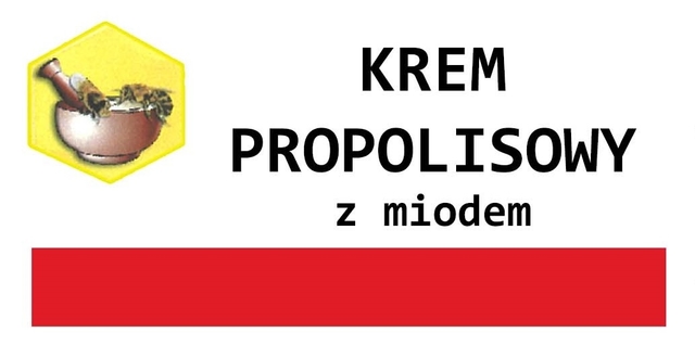 Krem propolisowy z miodem 50ml etykieta