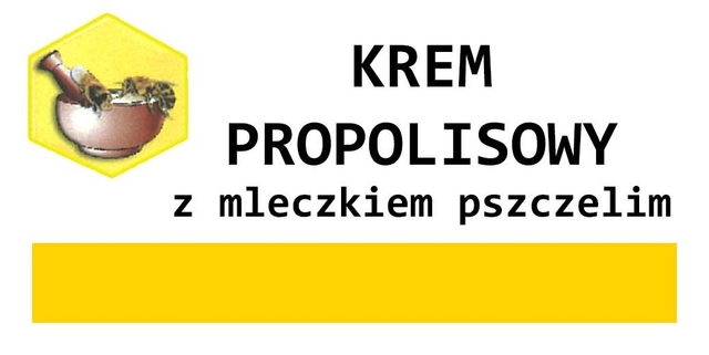 Krem propolisowy z mleczkiem pszczelim 50ml etykiet